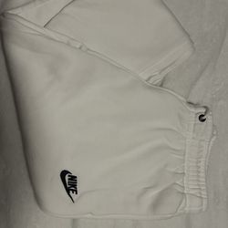 Nike White Sweatpants