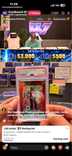 2024 Three Count WWE Rey Mysterio Downtown PSA 7