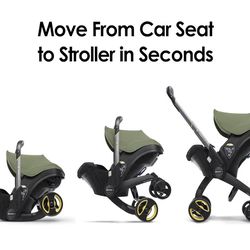 Doona Car Seat & Stroller, Desert Green - All-in-One Travel System