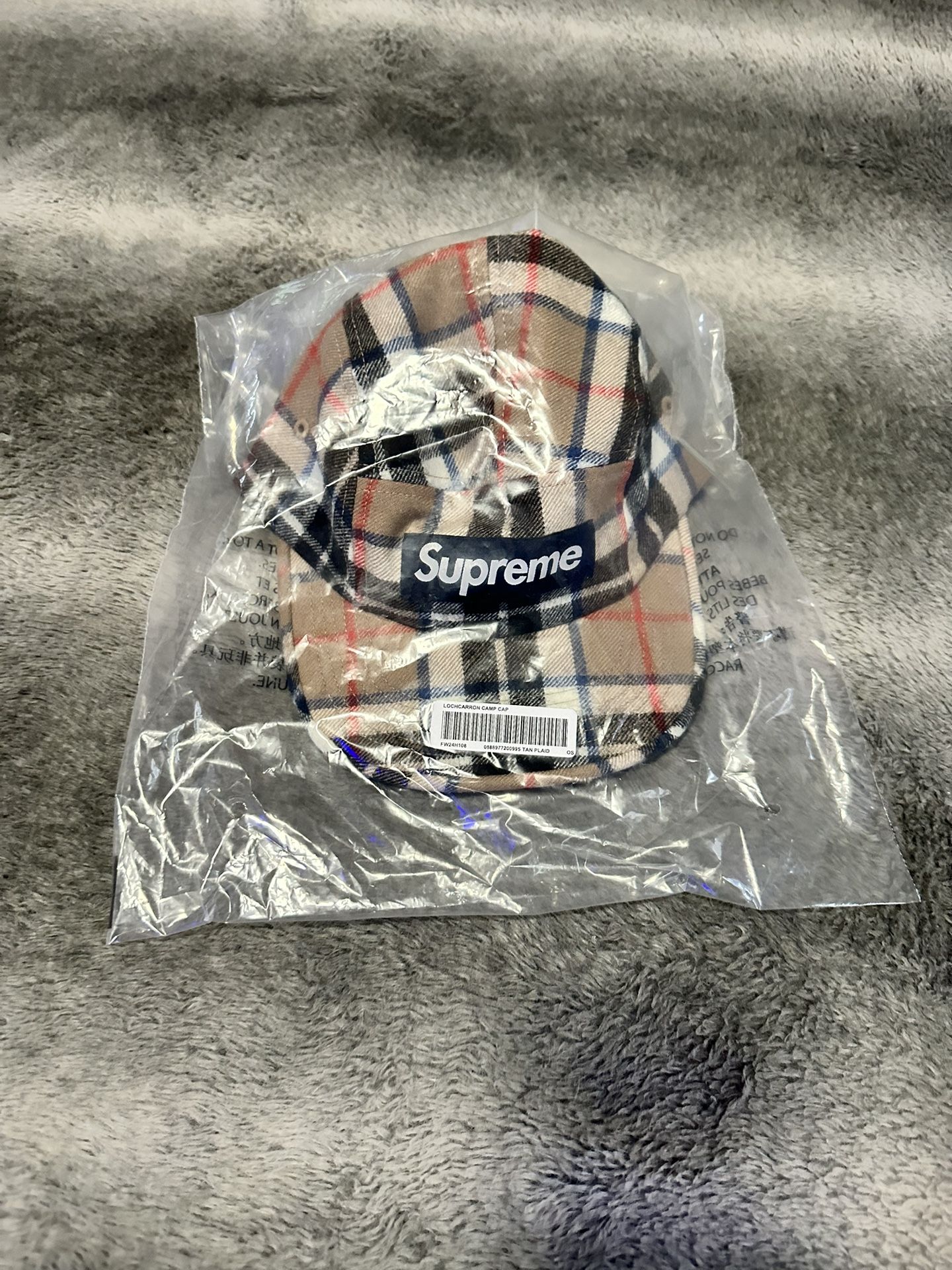 Supreme Plaid Flannel Cap