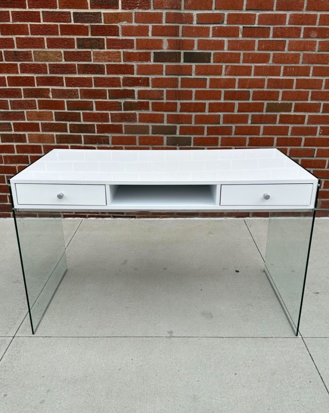 ALL WHITE & Tempered Glass DESK ππ₯³π€