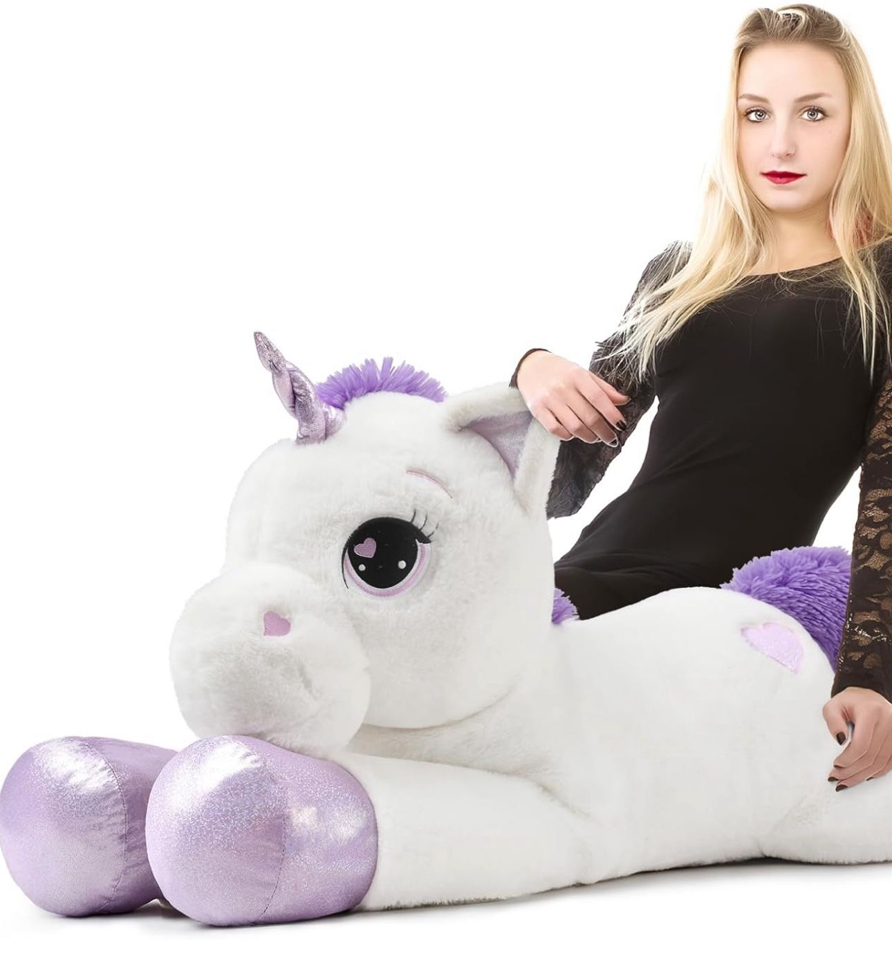 #209 43” Giant Unicorn Stuffed Animal Plush Pillow Toys Gifts For Girls Boys