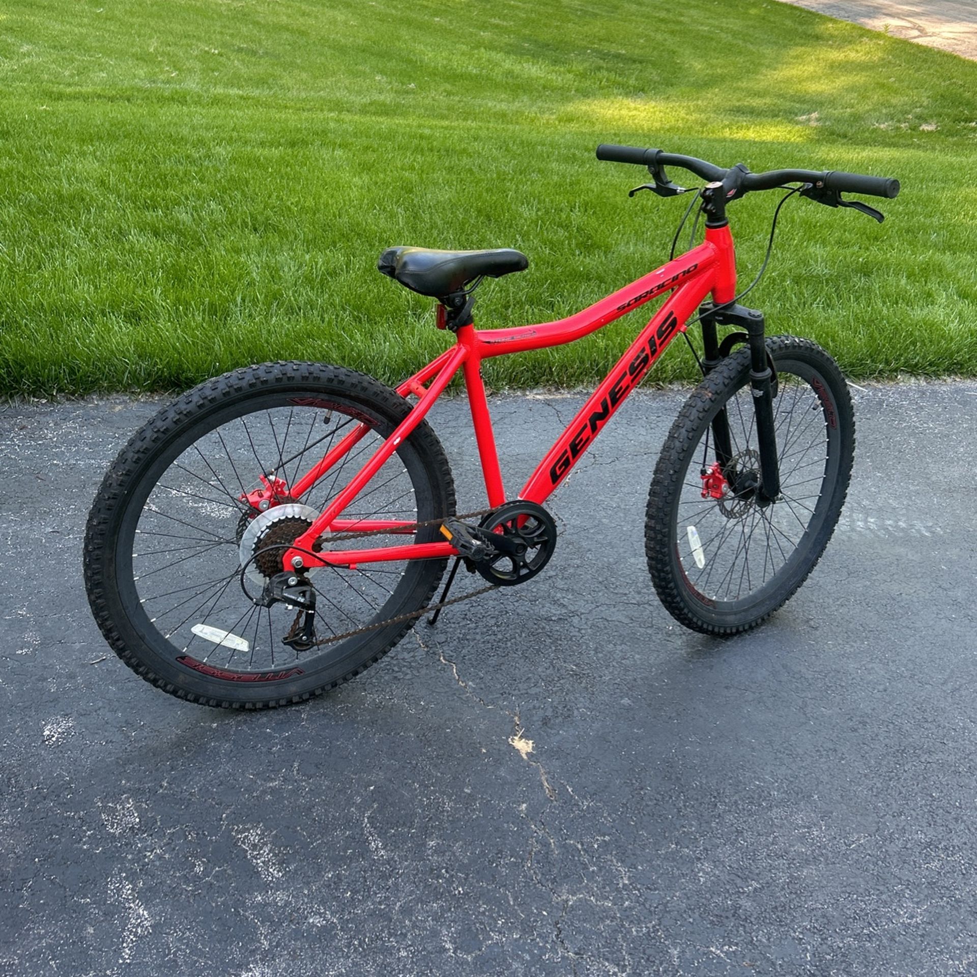Genesis red methylene bike