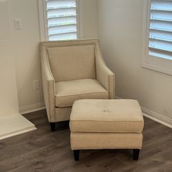 Couch and Ottoman Footrest