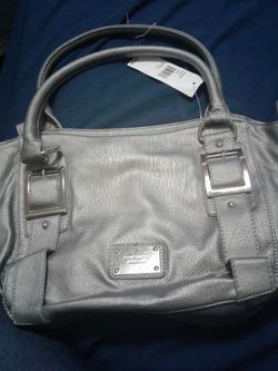 Nine west gray medium shoulder purse