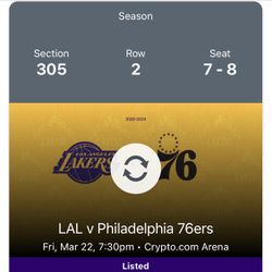 Lakers Vs 76ers 