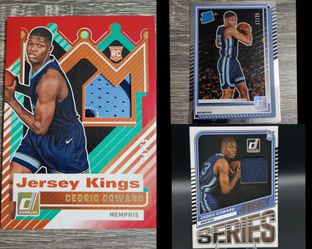 3 Cedric Coward Rookie Cards For 50 (Read Description For Details)