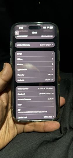iPhone 17 pro max 256 gb att/cricket