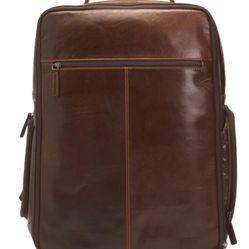 Jack George Travel Carry On Leather Backpack New