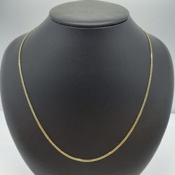 10K GOLD CUBAN CHAIN. NEW.