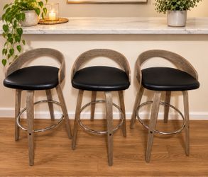 Set of 3 Swivel Bar Stools