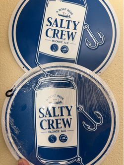Salty Crew Tacker Sign