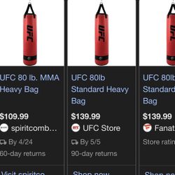 UFC Standard Heavy Bag W/ Chain