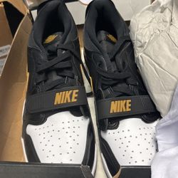 air Jordans legacy color black and gold brand new with original box and pro club tshirt large color White brand new 