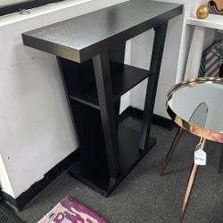 2-Shelf Console Table, Cappuccino 