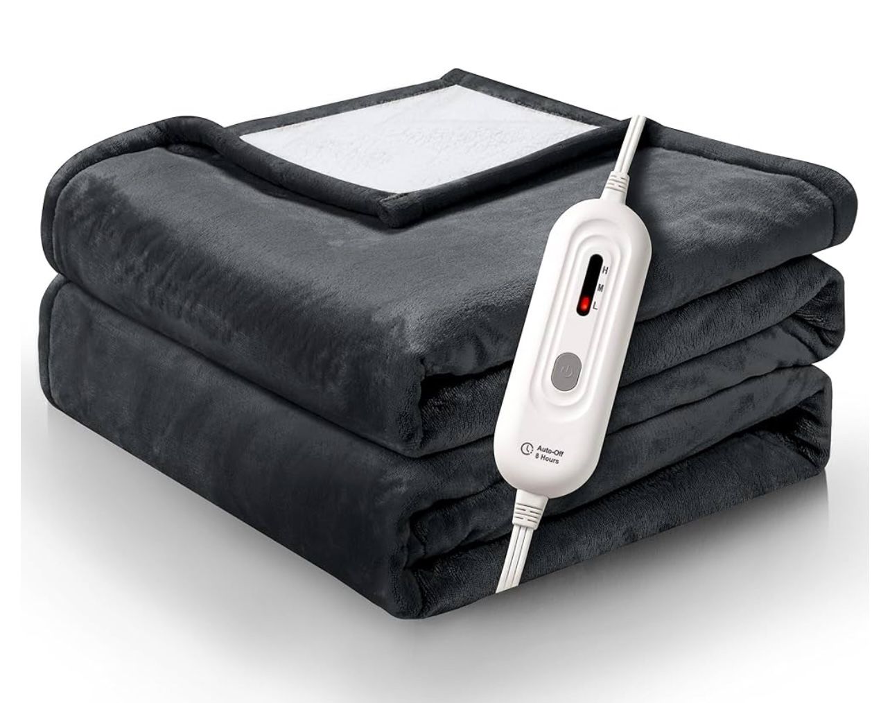 Heated Blanket Full Size,72"X84" Electric Blanket Throw with 3 Heating Settings,8 Hours Auto Shutoff Heating Blanket,Overheat Protection,Soft Flannel