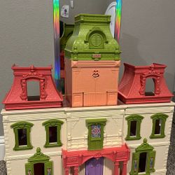 Vintage Fisher Price Mansion Mini Doll House 