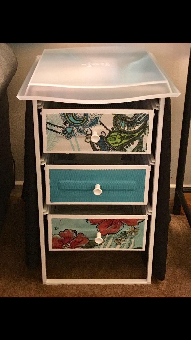 Nightstand, end table, drawer, office cabinet, craft supplies etc. Excellent condition. Please see dimensions in photos. The first photo is the fi