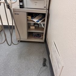 Canon Printer Cabinet Garage Craft Metal Rolling Cart