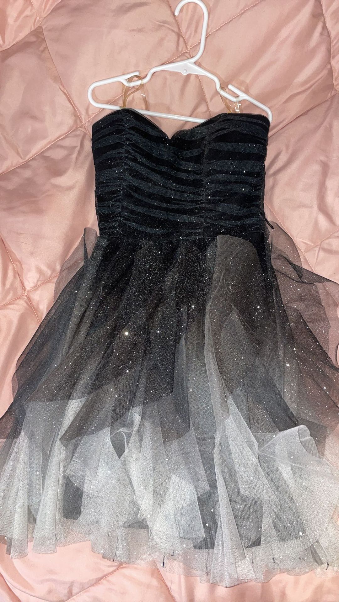 Black And White Homecoming Dress