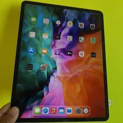 256GB Apple IPad Pro 12.9” 4th Generation (2020 Model/ Face ID/Liquid Retina ) WiFi + cellular (LTE/Unlocked) with Accessories(Apple pencil supported)