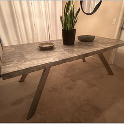 Modern Industrial Concrete Look Table
