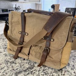 Brown Leather Laptop Bag