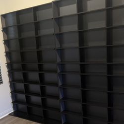 Used - Atlantic Elite XL Media Storage Cabinet – Black - Protect & Organize Prized Music, DVD Blu-Ray Movie, Video Games, Collectables & Memorabilia C