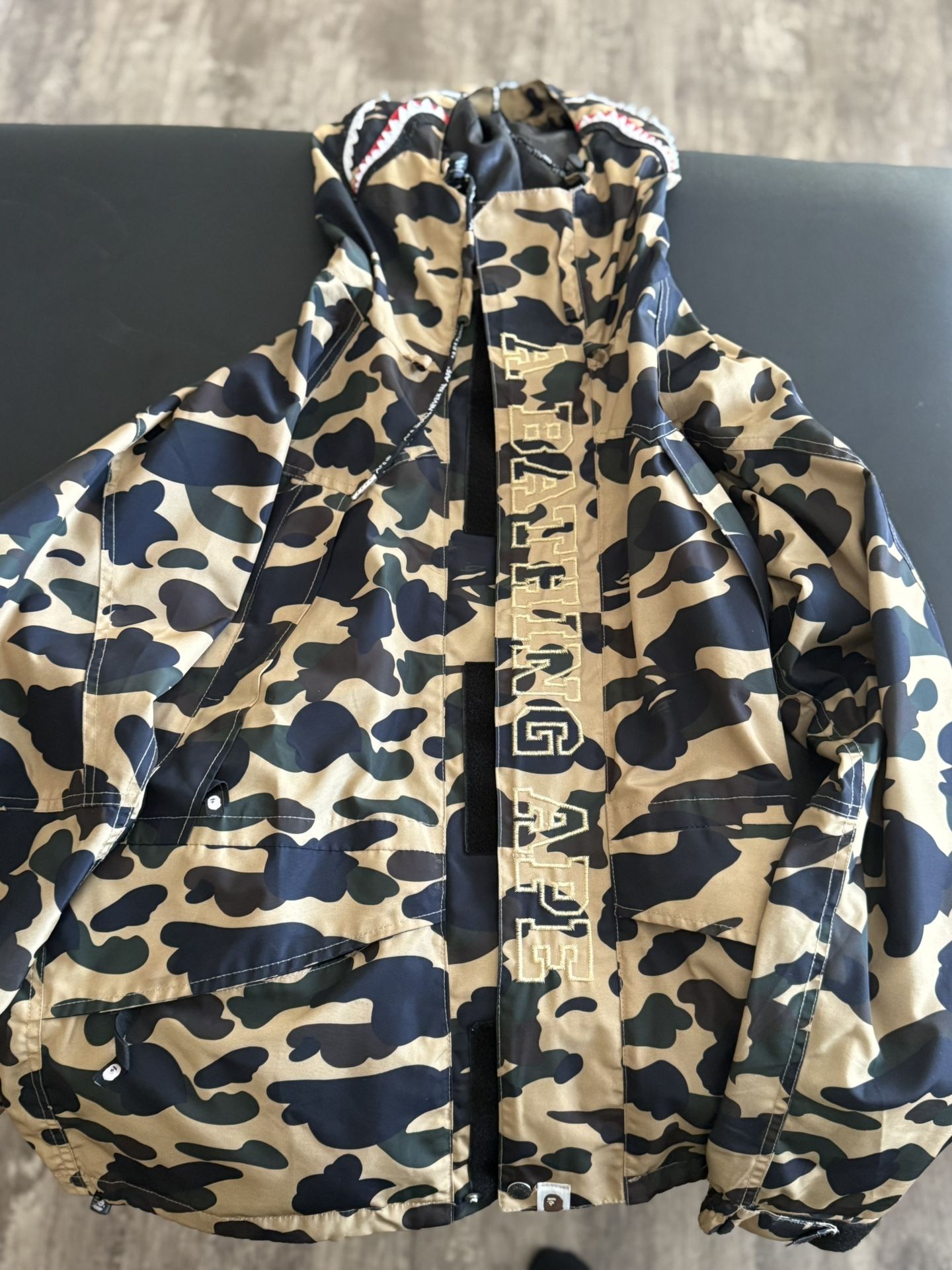 A Bathing Ape Camo Rain Jacket