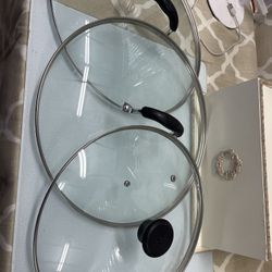 3 Wok Glass Covers 