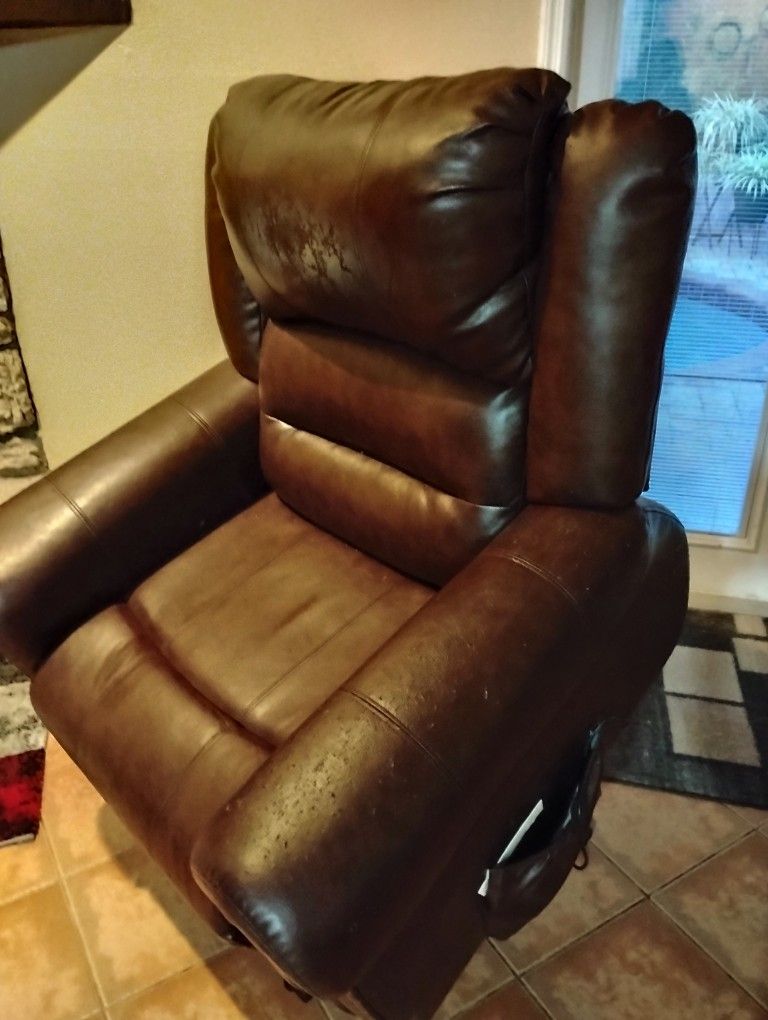 Lift Chair All Leather With Massage And Heat