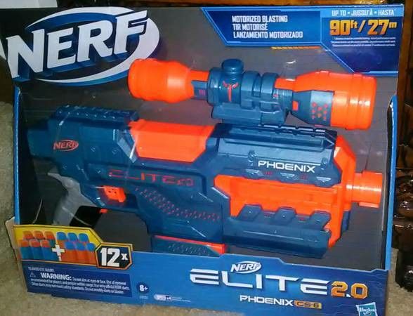 Nerf Elite Gun 2.0 Phoenix CS-6. Brand new in box 