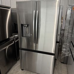 DELIVERY AVAILABLE 🚚 Samsung 26 Cu. Ft. Mega Capacity Counter-Depth 3-Door Refrigerator