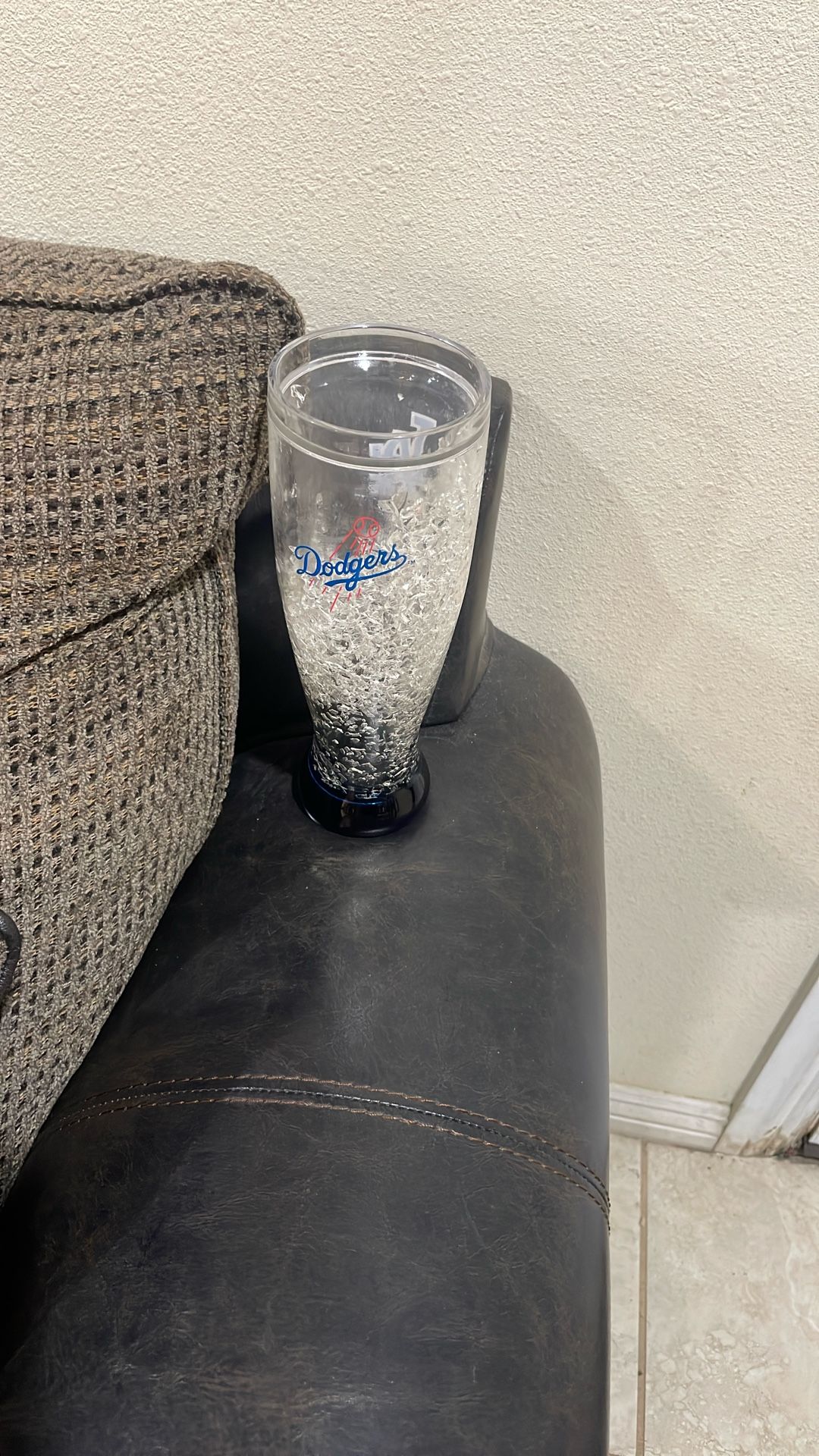 Vintage Thick Plastic La Dodgers Drinking Cup.