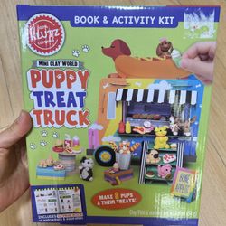 NWT Puppy Treat Truck book &  Activity Kit