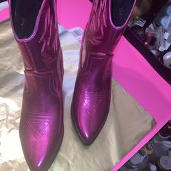Pink Shimmer Cowboy Boots/Ridingboots