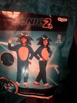 Sonic Kids Costume Size 10/12