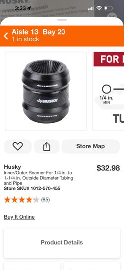 Husky Inner/Outer Reamer for Tubing and Pipe