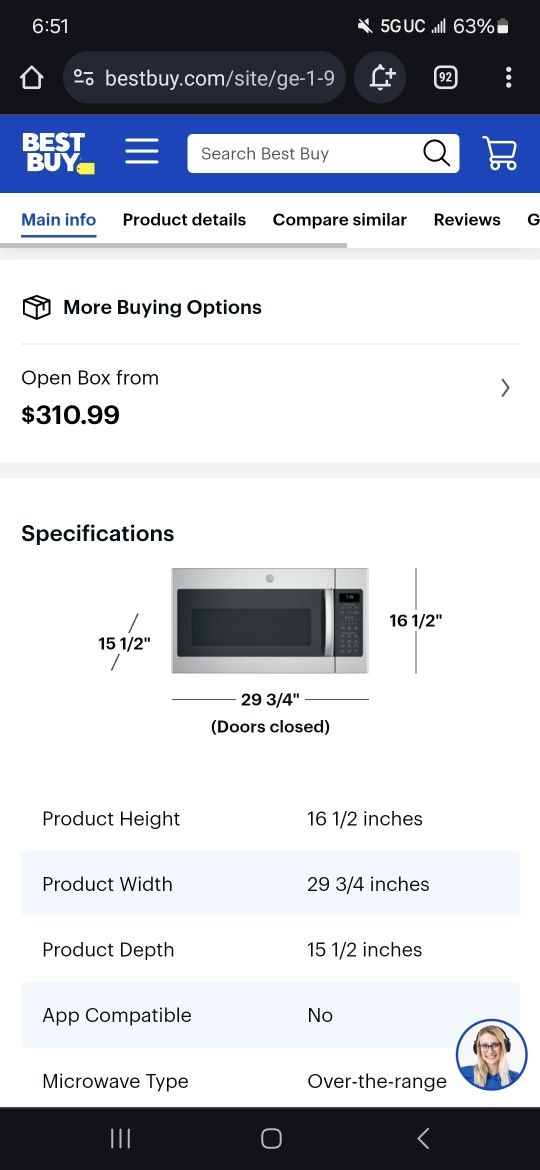 Microwave - Over Oven - Make $10