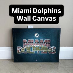 Miami Dolphins Wall Canvas (1 Available)
