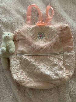 New children’s knapsack soft material Velcro closure .