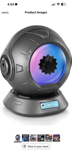 sovenomund Ferrofluid Speaker, Ferrofluid Audio Visual Bluetooth Speaker, Dancing Ferrofluid with 2 Adjustable Modes and Colorful Lights (Silver) (Sil