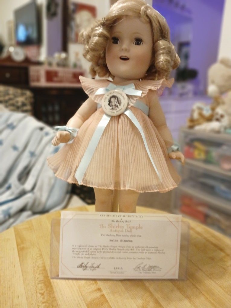 Danbury Mint Silver Shirley Temple Doll