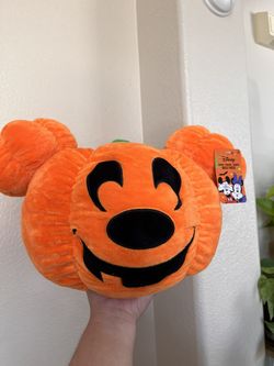 Disney Mickey Mouse Spooktacular Pumpkin Plush 12” NWT