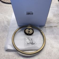 Brushed Gold Towel Ring – Brand New in Box