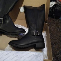 New Milano Women Black Boots Size 91/2
