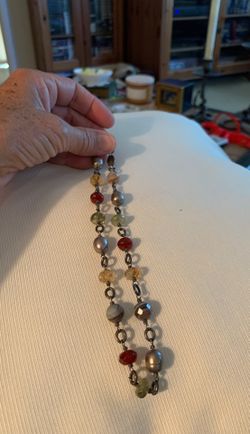 Pure Heart ❤️ sterling/stone necklace