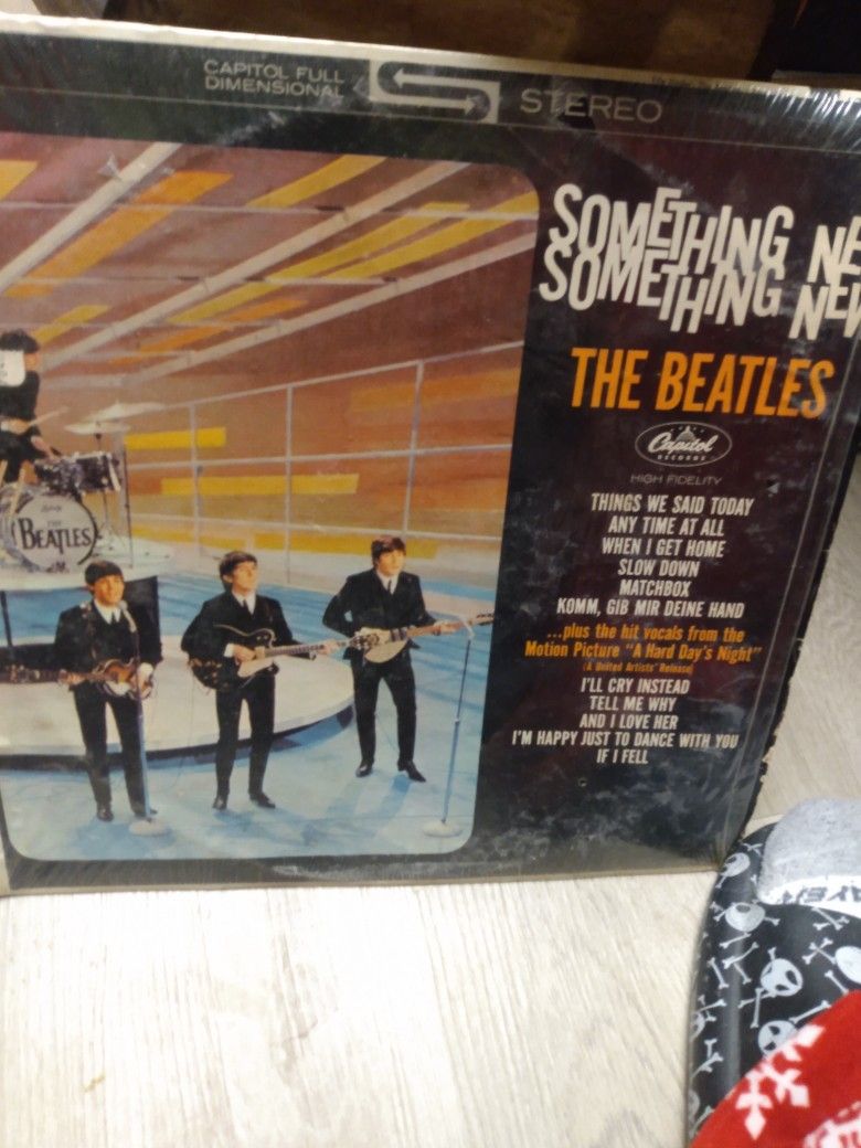 Vintage The Beatles Something New Album Cover Only