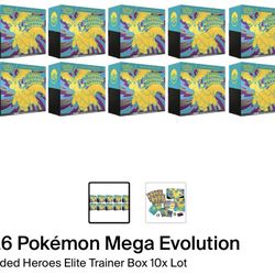 Pokemon TCG 10x Ascended Heroes Elite Trainer Box SEALED CASE