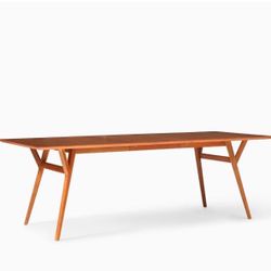 Mid-Century Modern Table, 4 Chairs & Bench